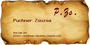 Puchner Zsuzsa névjegykártya